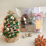【作成キット】大きな松ぼっくりのクリスマスツリー　クリスマスツリー　キット　松ぼっくり　クリスマス　飾り　卓上　自分で作成　無料ラッピング