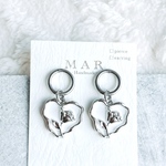 White heart × rose pierce