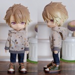 秋の森柄パーカーセット（ねんどろいどどーるオビツ11ボディ共有サイズ）