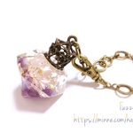 *艶*Amethyst オルゴナイトバッグチャーム 607-01 #5187971