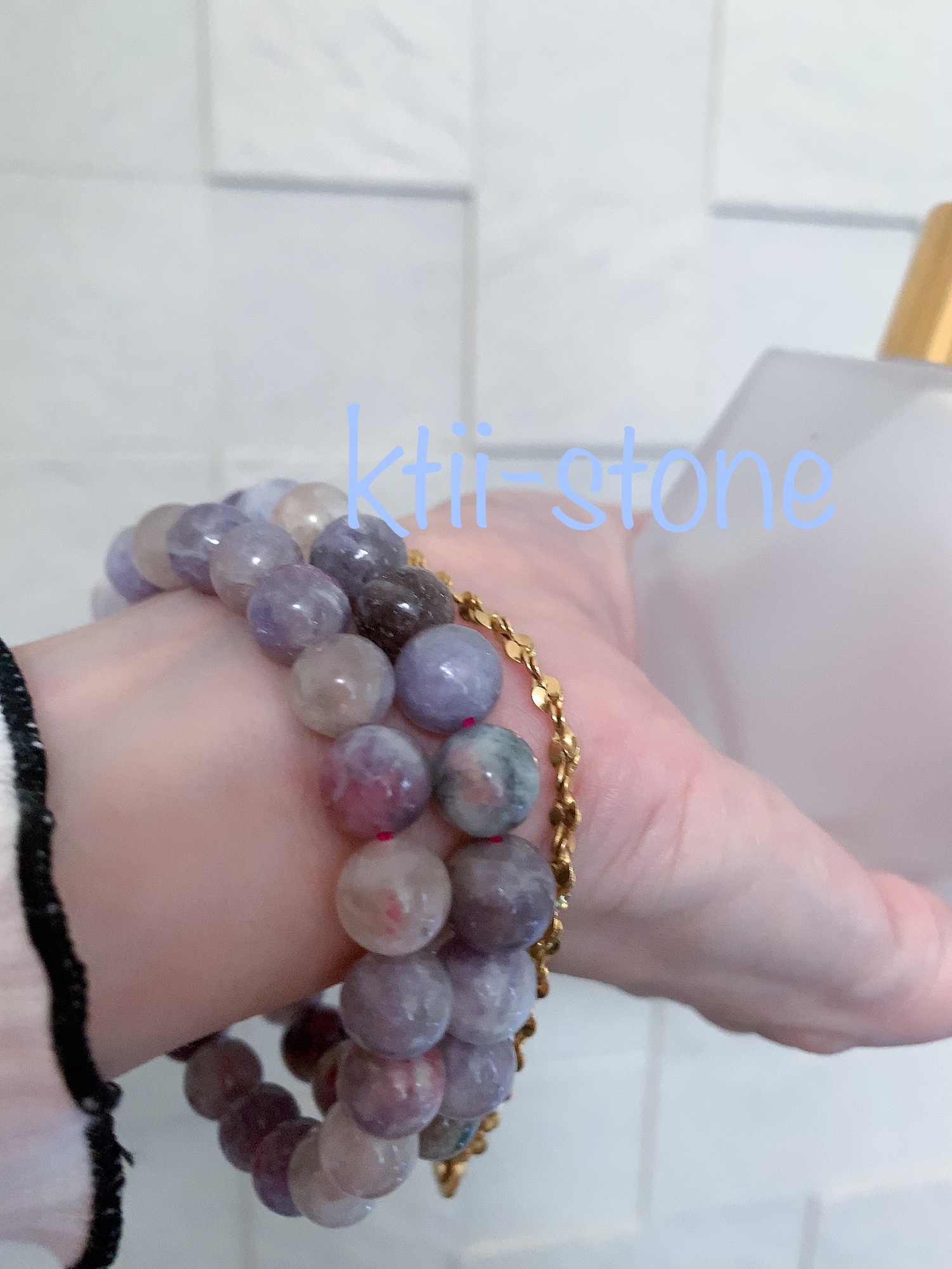 再販⭐︎トルマリン マイカ共生 ブレスレット - ktii-stone | minne 