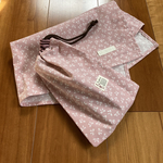 ピンクのリボン🎀★給食セット★お名前タグ付き★給食ナフキン40×60★ランチョンマット　小学校
