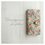 OUTLET06262【iPhone6/6s】フラワーガーデン手帳型ケース☆Amelieアイフォンカバー