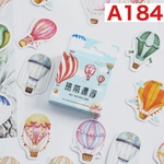 A184♡ 海外♡HOT AIR BALLOON♡フレークシール