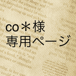 co＊様  専用ページ