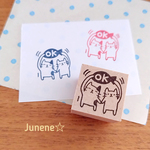 イラストはんこ(OK魚とぶち&しろねこ)