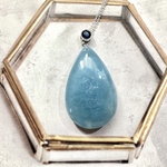 SV925  アクアマリン カイヤナイト ネックレス