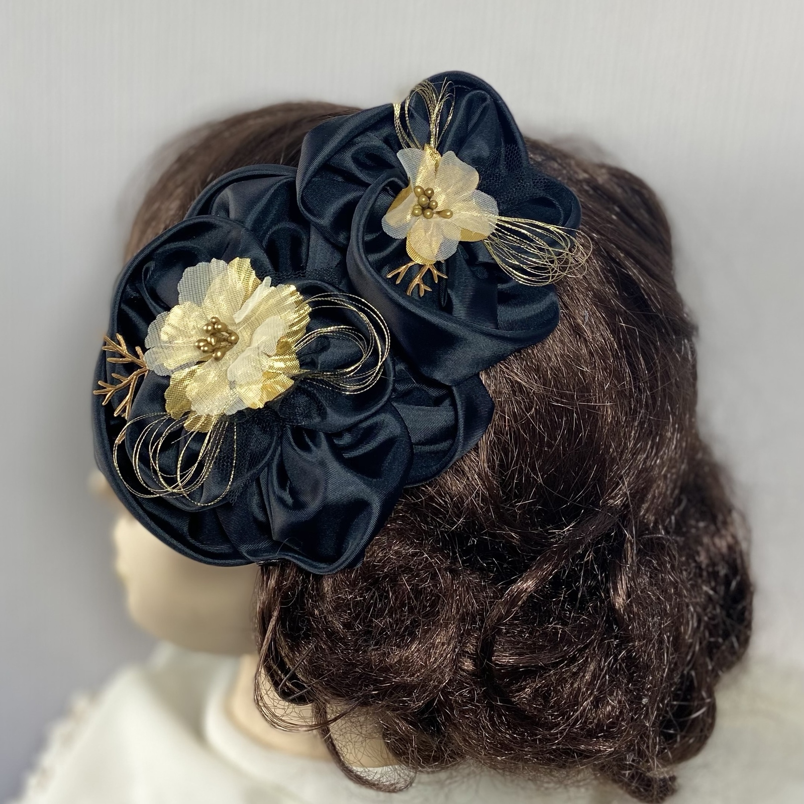 フランスアンティークの布花のヘッドアクセサリー 2d4fec9b0811417ed532d82e3b49ee