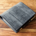  【T様オーダー品】ミニ６ システム手帳 Blue【Square】