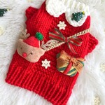 EMY's Gallery 猫服 ワンちゃん服　犬服 ペット服 カギ編み   クリスマス 