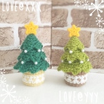 受注制作✨あみぐるみミニクリスマスツリー🎄