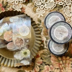 ★11月新入荷★[仙女丸Fairy Maru] [XW-001] 好多圏圏 (Many circles)クリアPETテープ 切り売り(約4cm x 100cm)