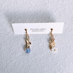 💎bubbleとレース・かすみ草　イヤリングorピアス　　