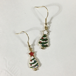 🎄クリスマス🎁Xmasカラフルストーン　アシンメトリー ピアス
