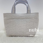 nubi ヌビバッグ  ヌビ  トートバッグ イブル ライトグレー
