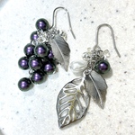 【SALE】🍇クリスタルパールグレープピアス