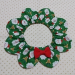 ザビエル風首輪　クリスマスグリーン