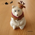 しろくま貯金箱用　　クリスマス • トナカイ🦌☆ˊˎ˗‎　col. yellow ocher