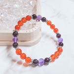  ❤️〈423〉【精力を高め、セックスレスの改善へ 】カーネリアン ガーネット アメジスト 天然石 ブレス/パワーストーンブレスレット/パワーストーン ブレスレット/天然石 ブレスレット