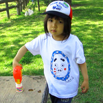 ひょっとこ キッズ 100 110 Ｔシャツ White