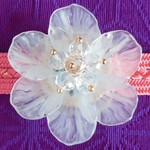 再販✨氷のお花   帯留め 着物小物 アンティーク