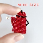 ケトルのブローチ　ビーズ刺繍　オートクチュール刺繍