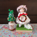 13㎝ドール（クリスマスツリー＆リース付き）