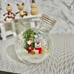 スノードーム風ハーバリウム【早期割引クリスマス2023】【クリスマスギフト】【クリスマスハーバリウム】