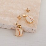 Vintage Beige Lineピアス