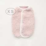 [犬服] ＸＳサイズ 完成品 チワワ　　　　　　　　　　両面ボアニット パイピングベスト 背中開き