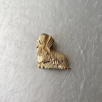 Vintage 60s USA BOUCHER retro gold dog brooch レトロ ヴィンテージ アクセサリー ブーシェ ゴールド ドッグ ヨークシャーテリア 犬 ブローチ