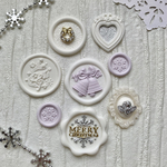 クリスマス🎄アソート　シーリングスタンプ8枚セット　【雪のクリスマス】