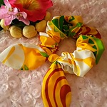 ハワイアン＊イエロー系＊リボンシュシュ