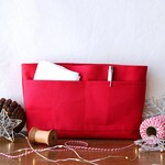 イチゴ　倉敷産帆布使用バッグインバッグ（クリスマスラッピング対応）【受注製作】