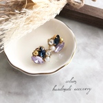 ビジューピアス/イヤリング サージカルステンレス