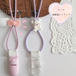 【補聴器ストラップ】キッズ用☆Ａぷっくりリボン