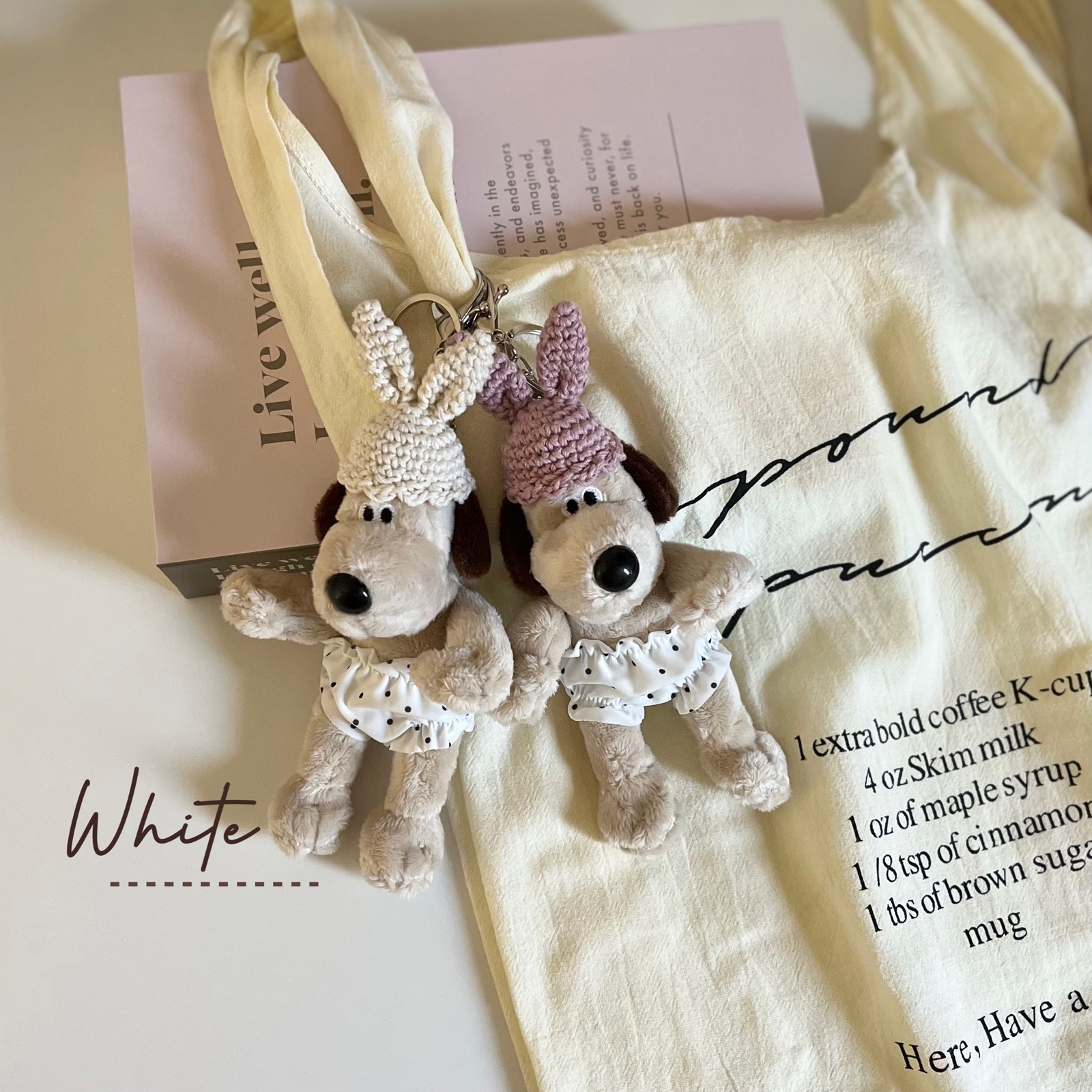 グルミットぬいぐるみ用 うさミミ帽子 White - m-m-crochet | minne