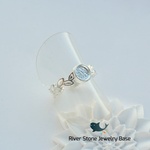 【シルバーメッキ】6ｍｍ　草模様リング　I0026