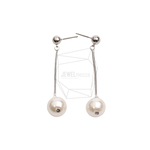 ERG-2556-R【2個入り】ラウンドチェーンリンクピアス  ,Round Chain linked Post