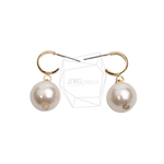 ERG-2558-G【2個入り】パールラウンドピアス ,Pearl round Post Earring