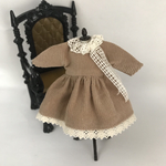 オビツ11服  コーデュロイワンピース　light brown 