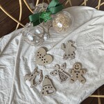 【豪華6種類×5点set】クリスマス木製オーナメント　┃　 ジンジャーマンset 　┃　ナンバーキーホルダー　ツリー飾り　レターバナー　木製レター　Christmas　クリスマス飾り