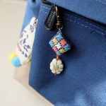 こぎん刺しチャーム☺︎カラフル【こぎん刺し☺︎刺繍】