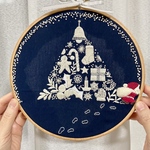 《受注生産》クリスマス刺繍フレーム /21㎝刺繍枠 