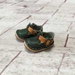 【受注製作】レザー : ミニチュアサボシューズ【グリーン】