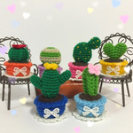 あみぐるみインテリア☆癒されるミニサボテン