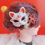 人気☆3点セット☆きつね☆成人式☆ミニお面☆豪華☆組紐アレンジ☆扇子髪飾り☆ゴールド扇子☆水引☆お祭り髪飾り☆成人式髪飾り☆江戸うちリボン☆七五三★よさこい髪飾り☆お揃い☆結婚式髪飾り☆