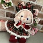 クリスマス　リーナベルS☆グリーン緑チェックワンピース☆コスチューム6点セット☆ボア付きケープ☆ステラルーやジェラトーニ 出品中