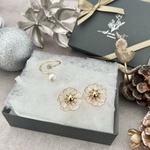 《minne限定クリスマスギフトBOX》 パールホワイトアクセサリーセット