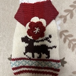 犬の服 クリスマスカーディガン